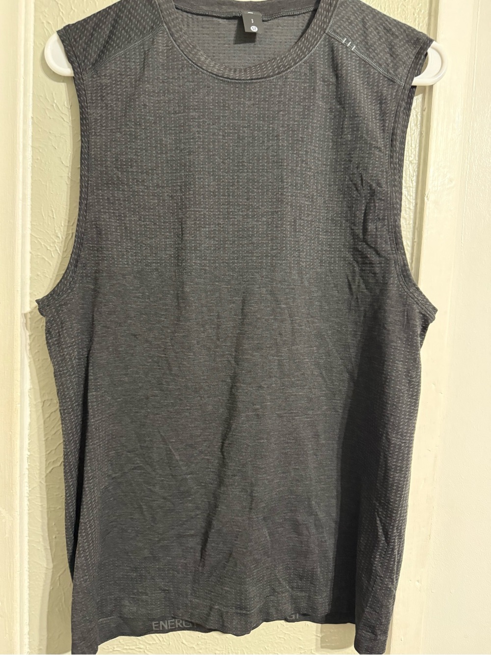 lululemon athletica Dark Gray Mesh-Panel Sleeveless Tank